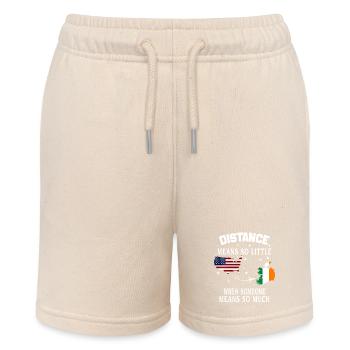 Distance Means So Little When Someone Means Much - Stanley/Stella MINI BOLTER Organic Teen Jogging Shorts - soft Ecru - Front