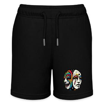 Mask - Stanley/Stella Teenager Bio-Joggingshorts MINI BOLTER - Schwarz - Vorne