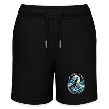 MONDBESCHIENENES WOLFSGEHEUL NÄCHTLICHES RITUAL, WILDNIS - Stanley/Stella Teenager Bio-Joggingshorts MINI BOLTER - Schwarz - Vorne