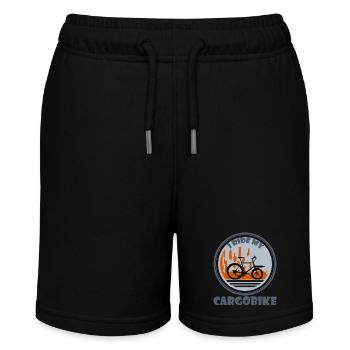 City Silhouette Cargo Bike - Stanley/Stella MINI BOLTER Organic Teen Jogging Shorts - black - Front