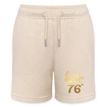 Hallo 76 gold - Stanley/Stella Teenager Bio-Joggingshorts MINI BOLTER - Natur - Vorne