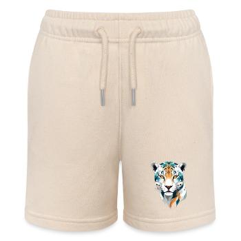 Leopard Vektor Kunst Lebendige Farben Illustration - Stanley/Stella Teenager Bio-Joggingshorts MINI BOLTER - Natur - Vorne