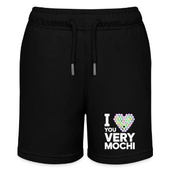 Liebe durch Mochi ausdrücken - Stanley/Stella Teenager Bio-Joggingshorts MINI BOLTER - Schwarz - Vorne