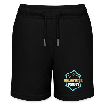 Occupation: Animator - Stanley/Stella MINI BOLTER Organic Teen Jogging Shorts - black - Front