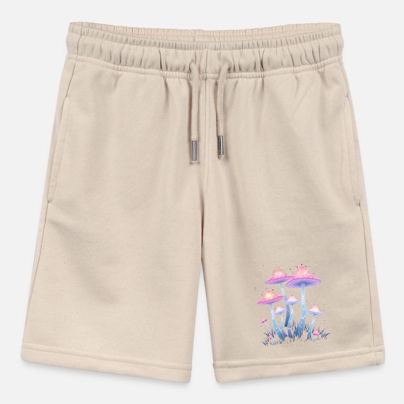 Magic mushrooms in the enchanted forest Stanley/Stella MINI BOLTER Organic Teen Jogging Shorts