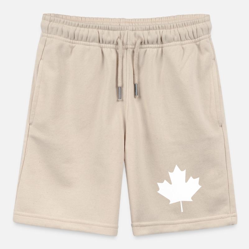 A maple leaf Stanley/Stella MINI BOLTER Organic Teen Jogging Shorts