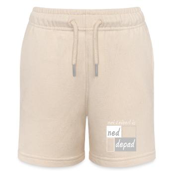 mei Leiberl is ned depad-mein Shirt ist nicht blöd - Stanley/Stella Teenager Bio-Joggingshorts MINI BOLTER - Natur - Vorne