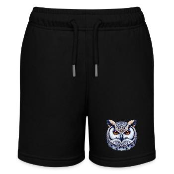 Eule - Stanley/Stella Teenager Bio-Joggingshorts MINI BOLTER - Schwarz - Vorne