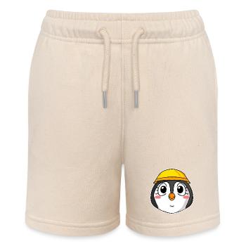 Pinguin Baustelle - Stanley/Stella Teenager Bio-Joggingshorts MINI BOLTER - Natur - Vorne