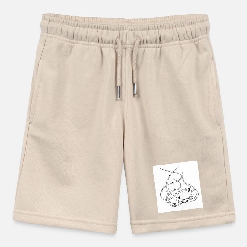 Multi-layered looping paths Stanley/Stella MINI BOLTER Organic Teen Jogging Shorts