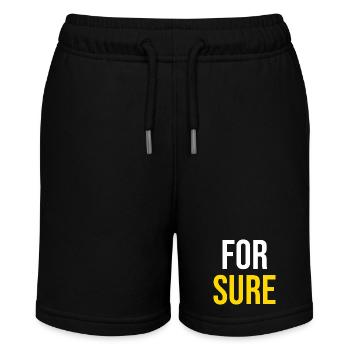 FOR SURE — Viral Humor - Stanley/Stella MINI BOLTER Organic Teen Jogging Shorts - black - Front