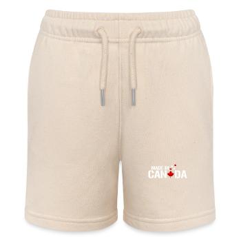 Design MADE IN CANADA - Stanley/Stella Teenager Bio-Joggingshorts MINI BOLTER - Natur - Vorne