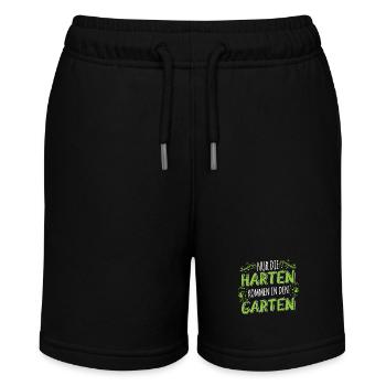 T-Shirt für Gartenbau Gärtner und Gartenbauer - Stanley/Stella Teenager Bio-Joggingshorts MINI BOLTER - Schwarz - Vorne
