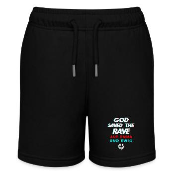 Raver - Stanley/Stella Teenager Bio-Joggingshorts MINI BOLTER - Schwarz - Vorne