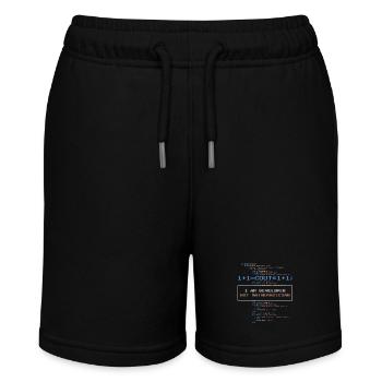 Funny developer saying no math ace - Stanley/Stella MINI BOLTER Organic Teen Jogging Shorts - black - Front