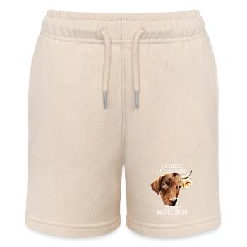 Der Unterschied Ist Deine Wahrnehmung Vegan Hund - Stanley/Stella Teenager Bio-Joggingshorts MINI BOLTER - Natur - Vorne