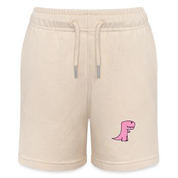 Dinosaurs for children - Stanley/Stella MINI BOLTER Organic Teen Jogging Shorts - soft Ecru - Front