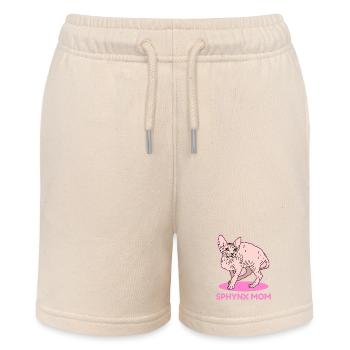 Sphynx Mom Sphynx-Katze | Sphinx Katze Geschenk - Stanley/Stella Teenager Bio-Joggingshorts MINI BOLTER - Natur - Vorne