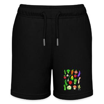 BD Kawaii Légumes - Short bio MINI BOLTER Stanley/Stella Ado - noir - Devant