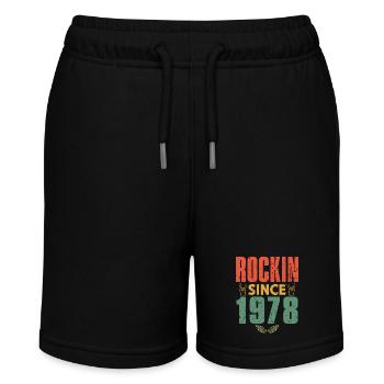 Geburtstag 1978 Spruch Rock - Stanley/Stella Teenager Bio-Joggingshorts MINI BOLTER - Schwarz - Vorne