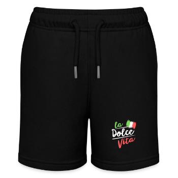 la dolce vita I Italian flag - Stanley/Stella MINI BOLTER Organic Teen Jogging Shorts - black - Front