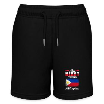 My Heart Belongs to Philippines - Stanley/Stella Teenager Bio-Joggingshorts MINI BOLTER - Schwarz - Vorne