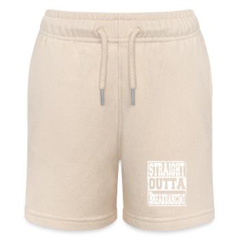 Bowling Spruch lustig - Stanley/Stella Teenager Bio-Joggingshorts MINI BOLTER - Natur - Vorne