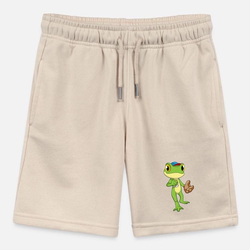 Frosch beim Baseball mit Baseballhandschuh Stanley/Stella Teenager Bio-Joggingshorts MINI BOLTER