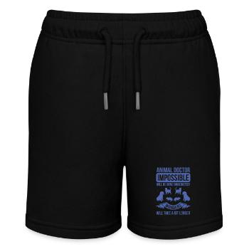 Veterinarian Impossible is done immediately - Stanley/Stella MINI BOLTER Organic Teen Jogging Shorts - black - Front