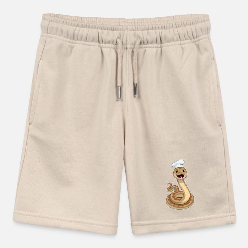 Queue as a chef with a chef's hat Stanley/Stella MINI BOLTER Organic Teen Jogging Shorts