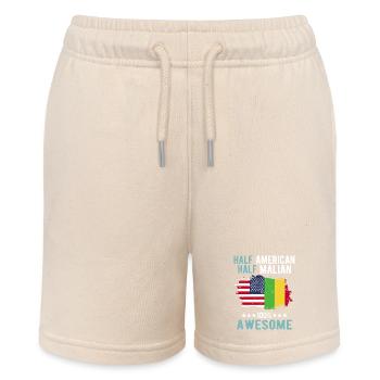 Half American Half Malian - Stanley/Stella MINI BOLTER Organic Teen Jogging Shorts - soft Ecru - Front