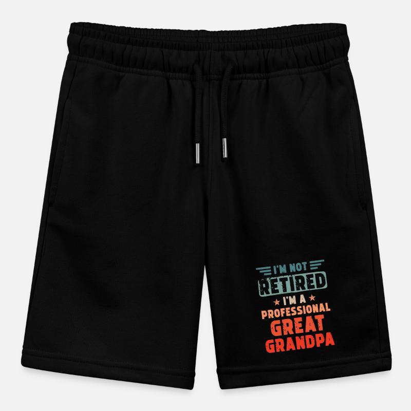 Opa Rente Spruch Stanley/Stella Teenager Bio-Joggingshorts MINI BOLTER