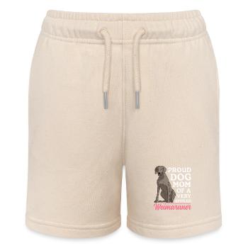 Weimaraner Mom Hunde Hundebesitzerin Geschenk - Stanley/Stella Teenager Bio-Joggingshorts MINI BOLTER - Natur - Vorne