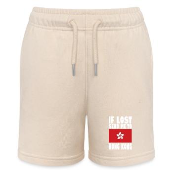Hong Kong Flag Saying - Stanley/Stella MINI BOLTER Organic Teen Jogging Shorts - soft Ecru - Front