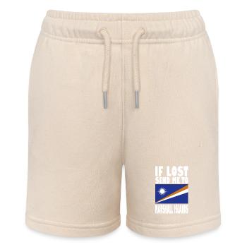 Marshall Islands Flag Saying - Stanley/Stella MINI BOLTER Organic Teen Jogging Shorts - soft Ecru - Front