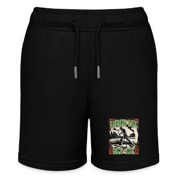 Farmer, farmer, farmer-farmer with cutting scythe - Stanley/Stella MINI BOLTER Organic Teen Jogging Shorts - black - Front