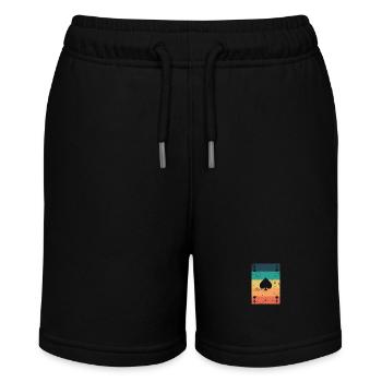 Pik Ass Poker or Skat Card Game - Stanley/Stella MINI BOLTER Organic Teen Jogging Shorts - black - Front