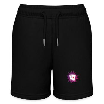 Poker oder Skat Kartenspiel Texas Holdem - Stanley/Stella Teenager Bio-Joggingshorts MINI BOLTER - Schwarz - Vorne