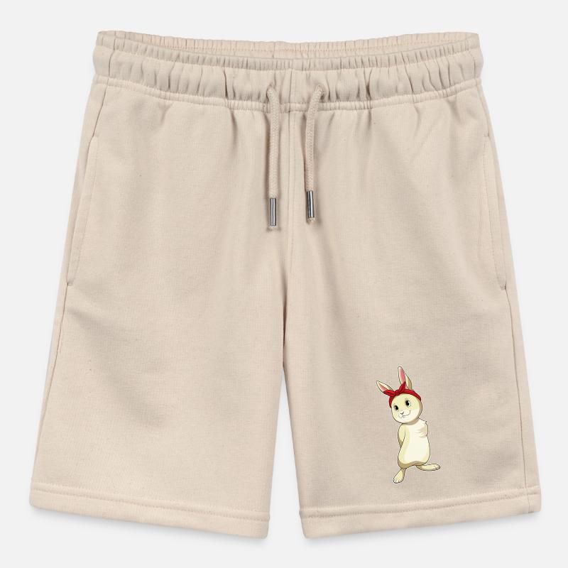 Rabbit with loop Stanley/Stella MINI BOLTER Organic Teen Jogging Shorts