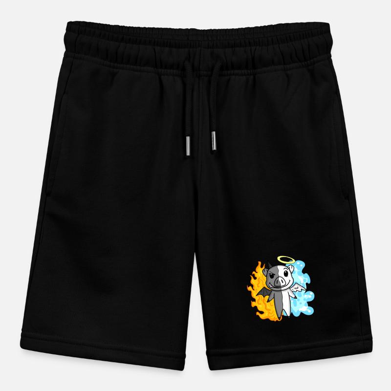 Pig - Angel and Devil Stanley/Stella MINI BOLTER Organic Teen Jogging Shorts