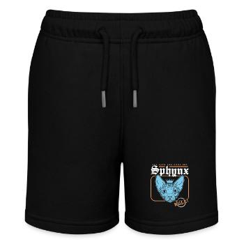 Sphynx Katze Katzenbesitzer Katzenhalter Geschenk - Stanley/Stella Teenager Bio-Joggingshorts MINI BOLTER - Schwarz - Vorne