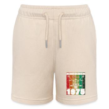 Best Of 70's Geboren 1975 Klassisches Motorrad - Stanley/Stella Teenager Bio-Joggingshorts MINI BOLTER - Natur - Vorne