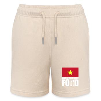 Vietnam holiday trip souvenir - Stanley/Stella MINI BOLTER Organic Teen Jogging Shorts - soft Ecru - Front