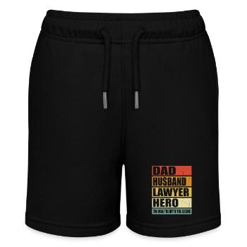 Father Husband Lawyer Held - Stanley/Stella MINI BOLTER Organic Teen Jogging Shorts - black - Front