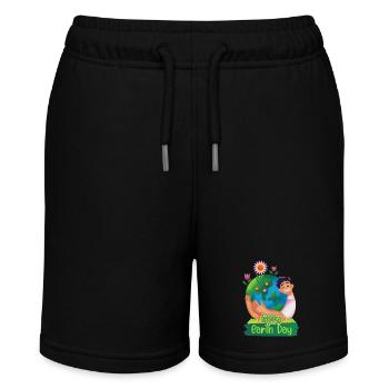 Internationaler Umwelttag, International-Earth-Day - Stanley/Stella Teenager Bio-Joggingshorts MINI BOLTER - Schwarz - Vorne