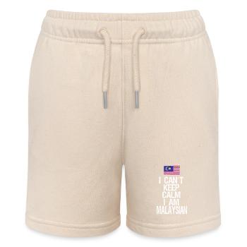 I can not Keep Calm I am Malaysier - Stanley/Stella Teenager Bio-Joggingshorts MINI BOLTER - Natur - Vorne