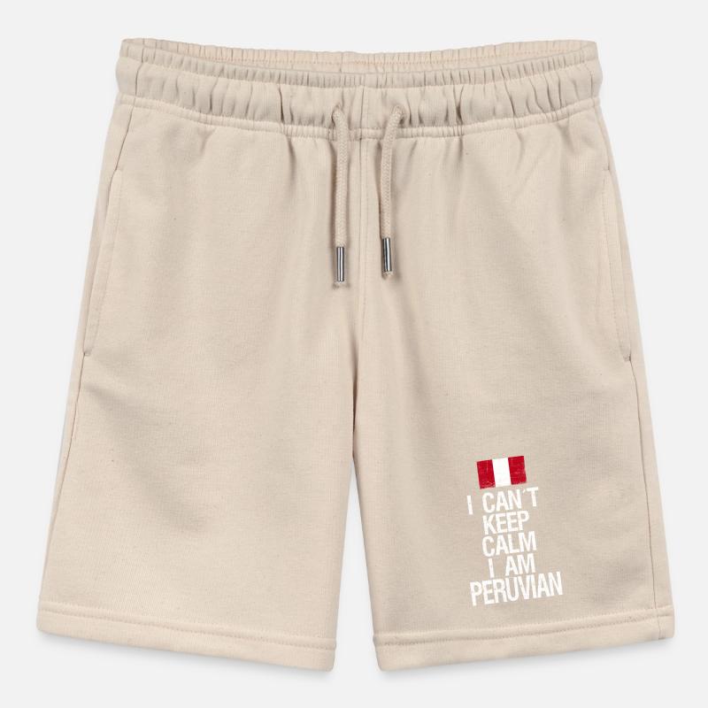 I can not Keep Calm I am Peruvian Stanley/Stella MINI BOLTER Organic Teen Jogging Shorts