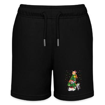 4 Years Old Children Christmas Gift Cute - Stanley/Stella MINI BOLTER Organic Teen Jogging Shorts - black - Front