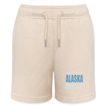 Alaska Memes - Stanley/Stella MINI BOLTER Organic Teen Jogging Shorts - soft Ecru - Front