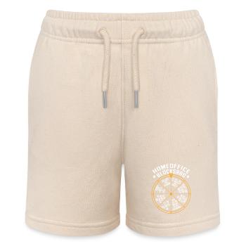 Homeoffice Glücksrad Büro Heimarbeit Home Office - Stanley/Stella Teenager Bio-Joggingshorts MINI BOLTER - Natur - Vorne